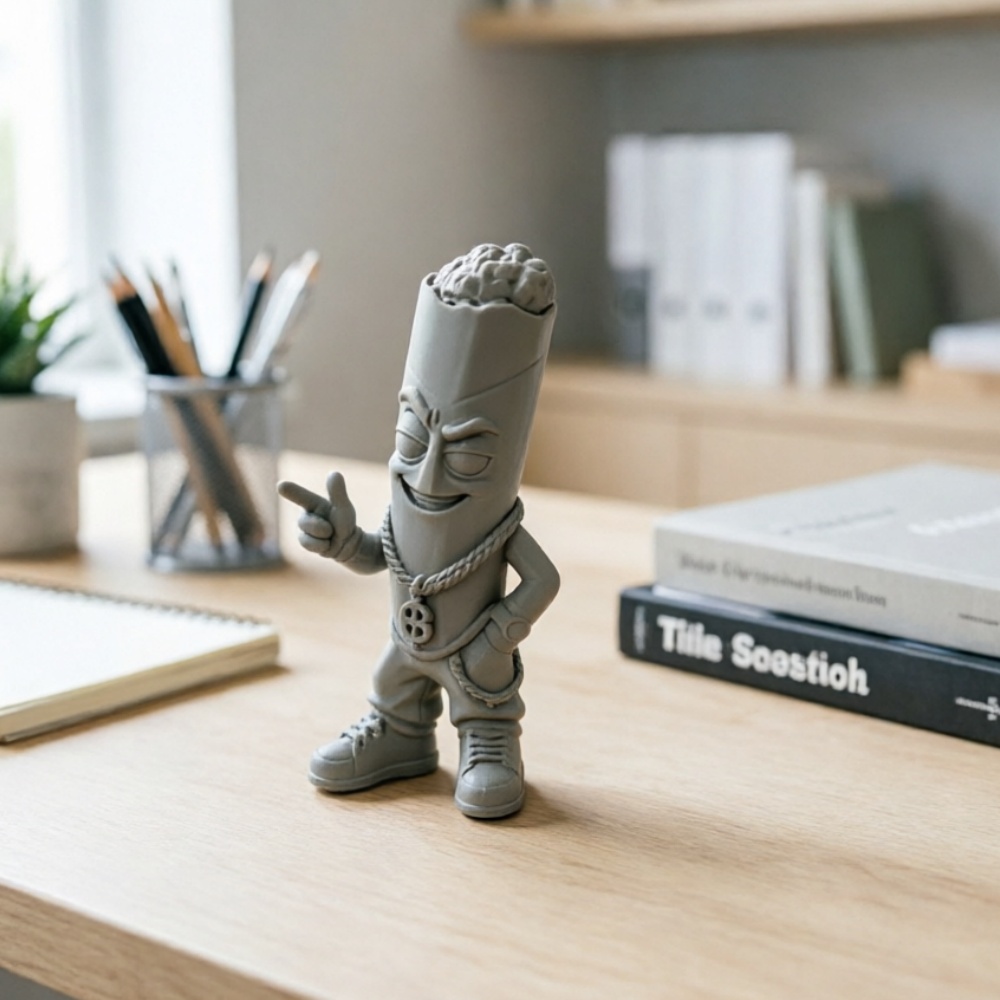 Pop Display Shelf - Estatueta de Arte em Plástico Cinza