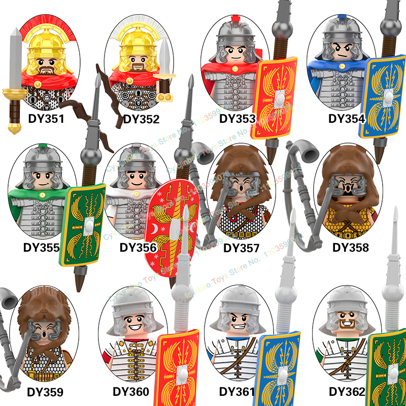 Lego Minifigure Holder - Medieval militar cavaleiro legião hoplite centurião