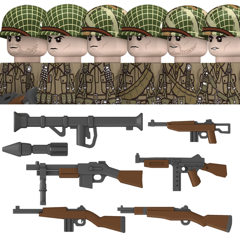 Lego Minifigure Holder - Segunda guerra mundial eua 101a divisão