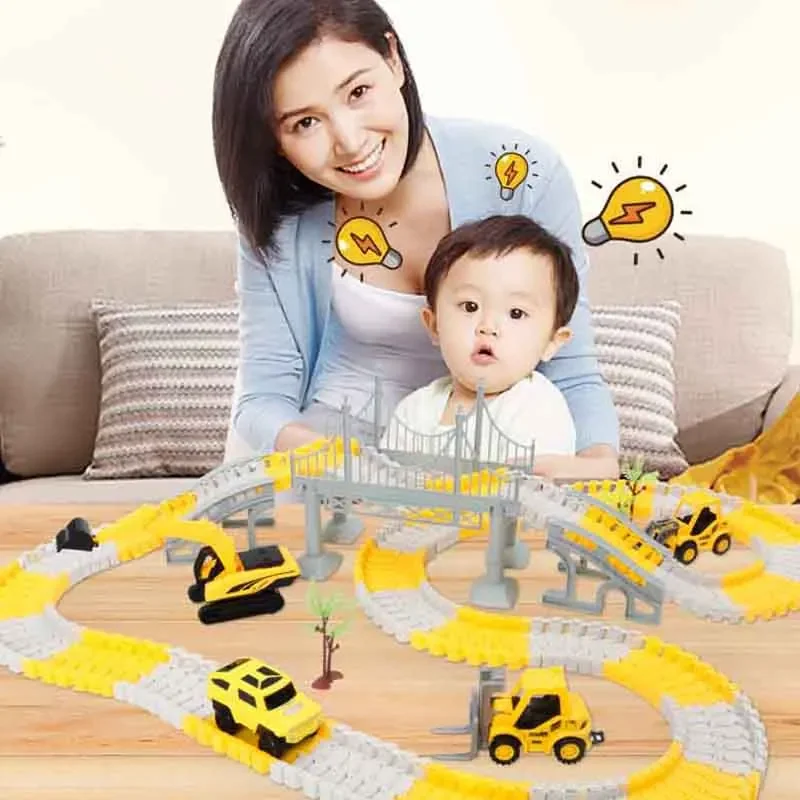 137-467 pçs crianças pista elé - Hot Wheels Car Track Sets avaliação e preço