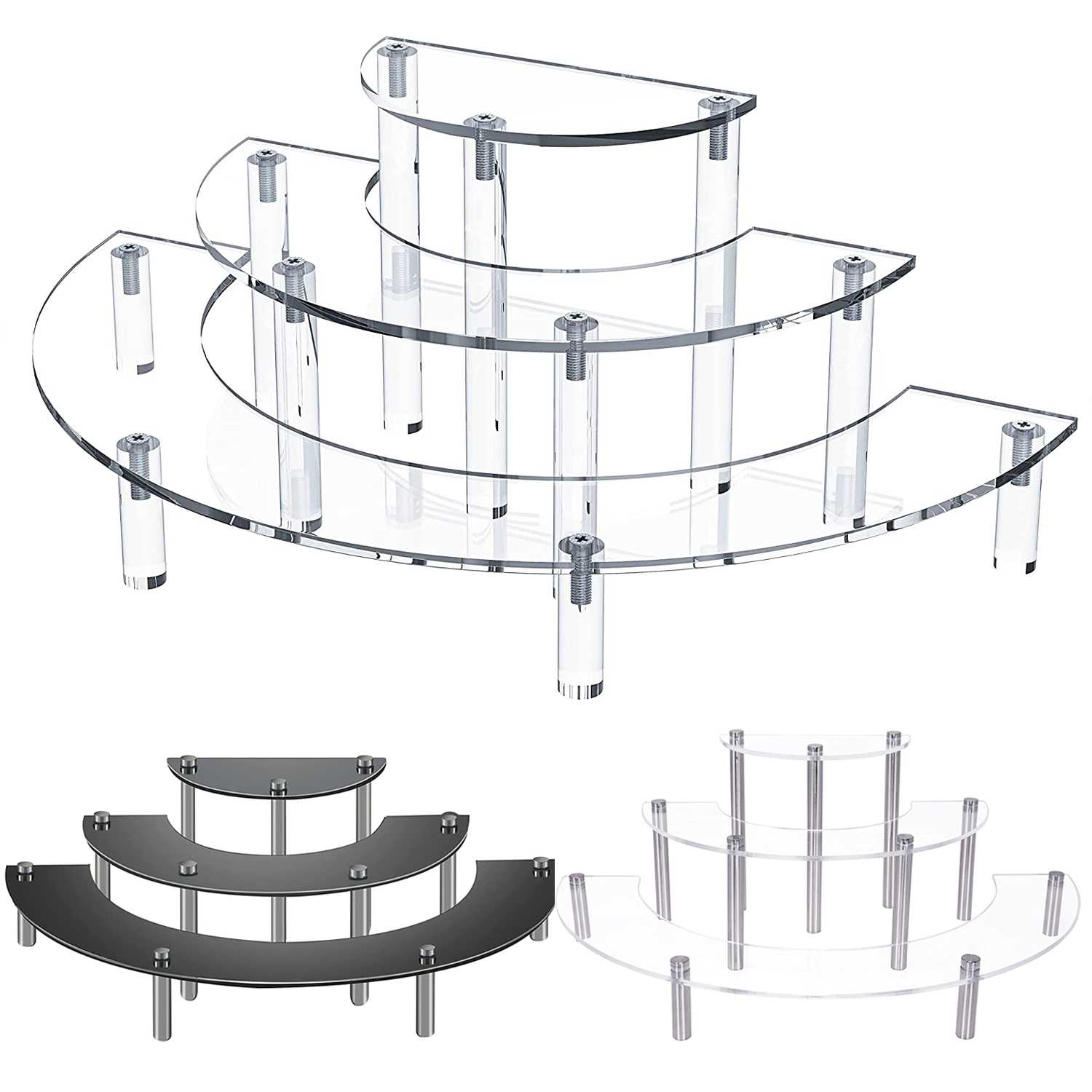 Acrílico Redondo Cupcake Sobre - Pop Display Shelf avaliação e preço