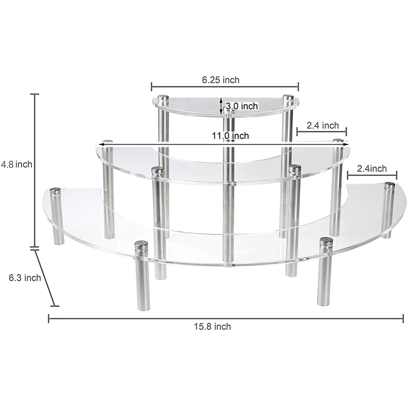 Acrílico Redondo Cupcake Sobre - Pop Display Shelf avaliação e preço