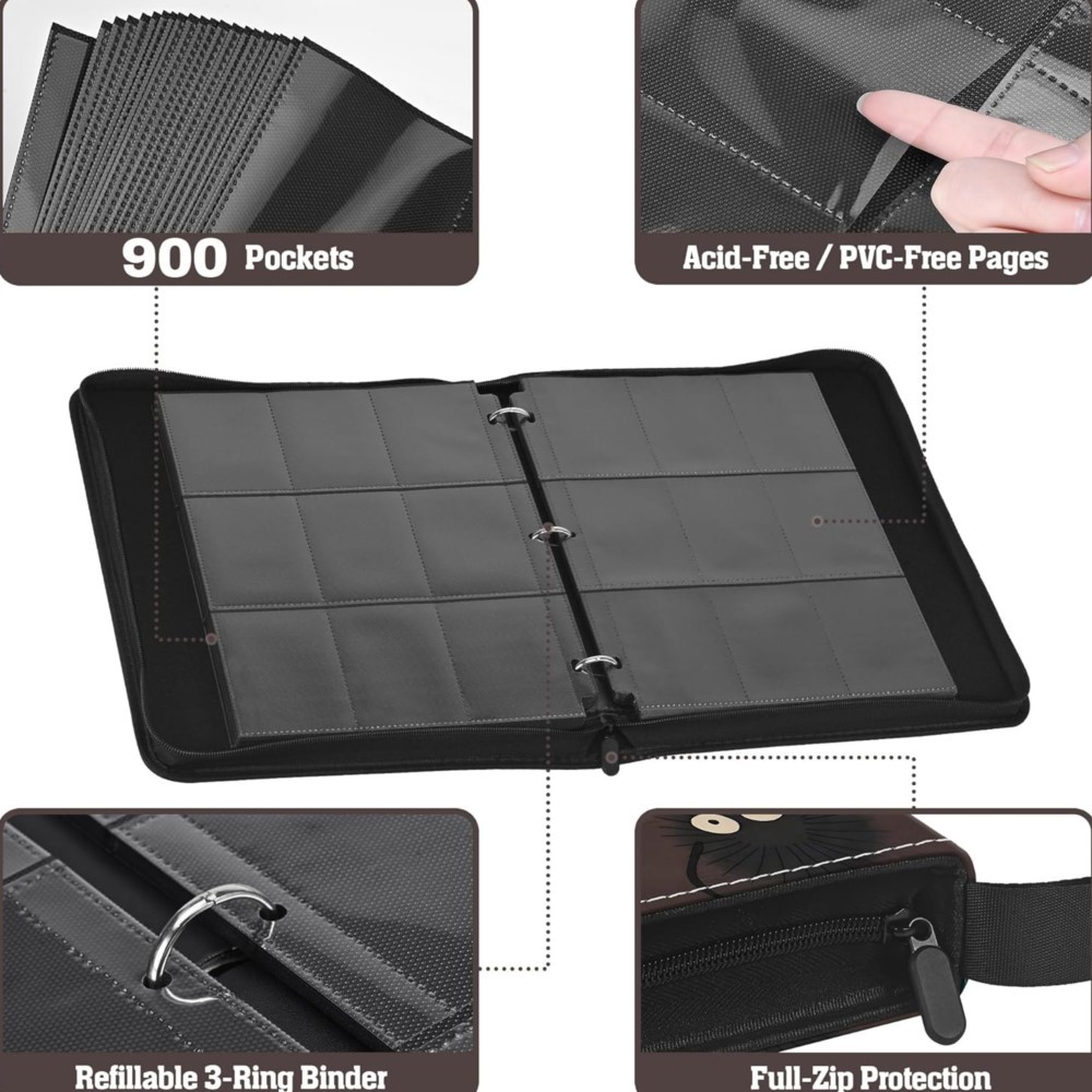 Álbum de Cartas com 900 Bolsos - Card Penny Sleeve avaliação e preço